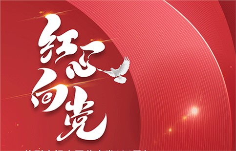 红心向党，庆建党 104 周年